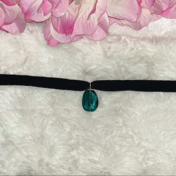 handmade green glass choker ( 5 for $20 ) - Picture 3 of 6